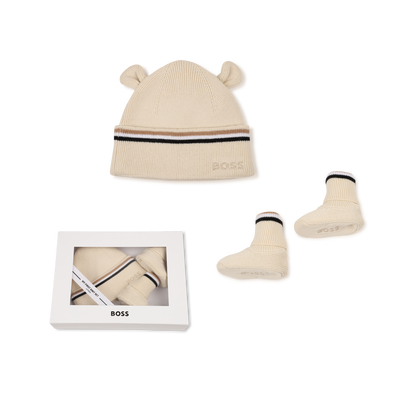 Ensemble bonnet et chaussons BOSS UNISEXE