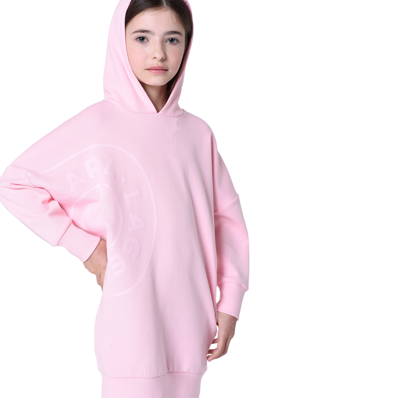 Robe sweat-shirt avec sigle KARL LAGERFELD KIDS 
                    FILLE