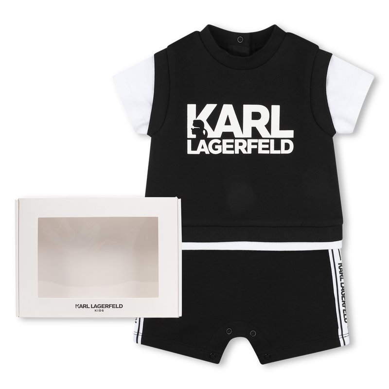 Combinaison bicolore siglée KARL LAGERFELD KIDS 
                    GARCON