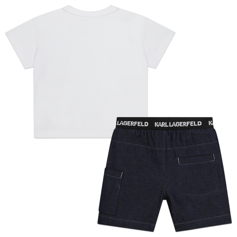 Ensemble bermuda et T-shirt KARL LAGERFELD KIDS 
                    GARCON