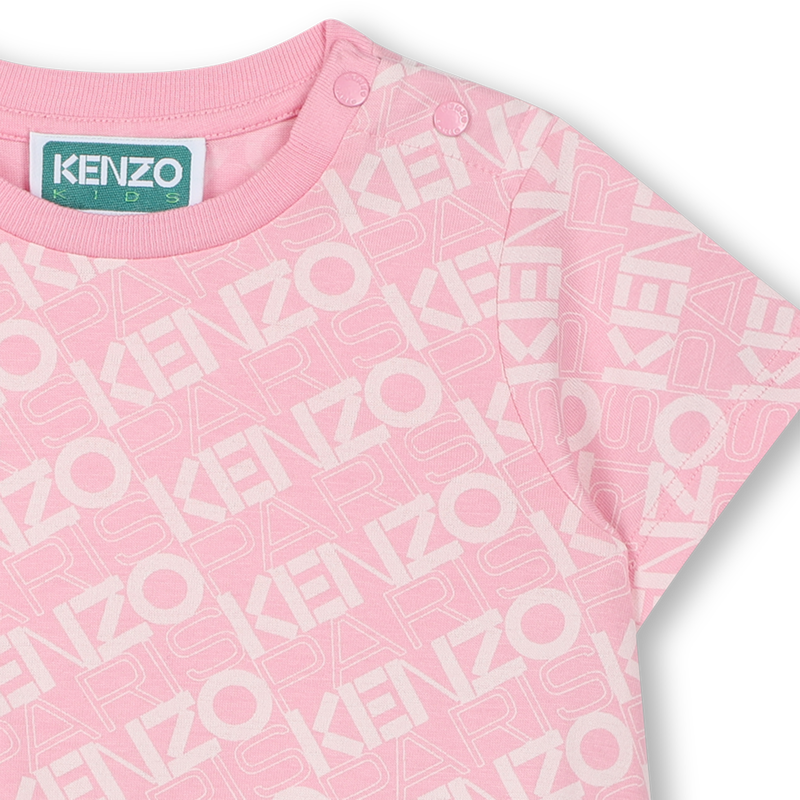 Robe imprim&eacute;e en coton KENZO KIDS 
                        FILLE