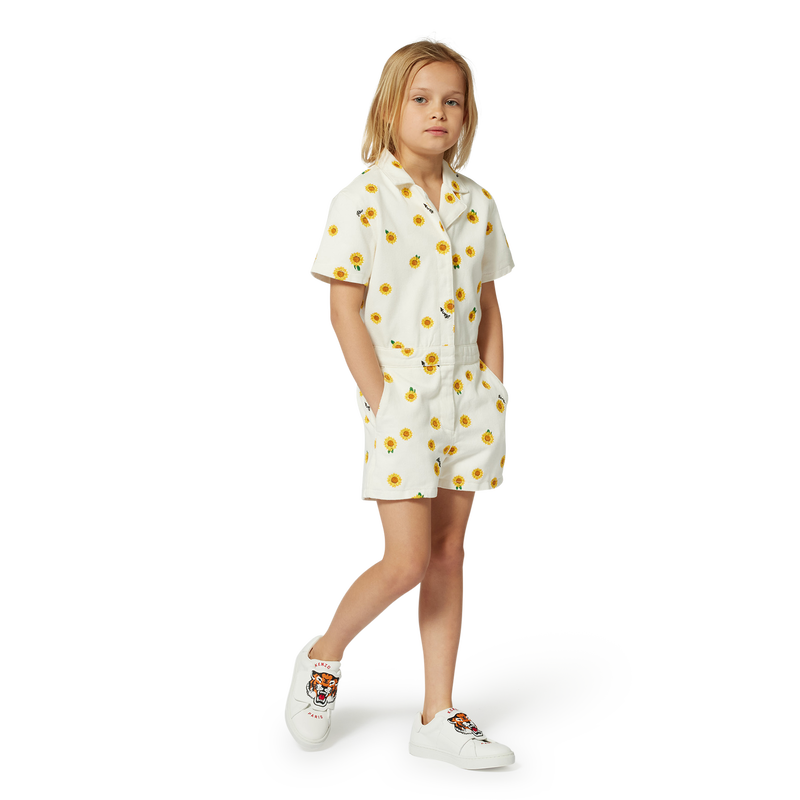 Combi-short en coton KENZO KIDS 
                        FILLE
