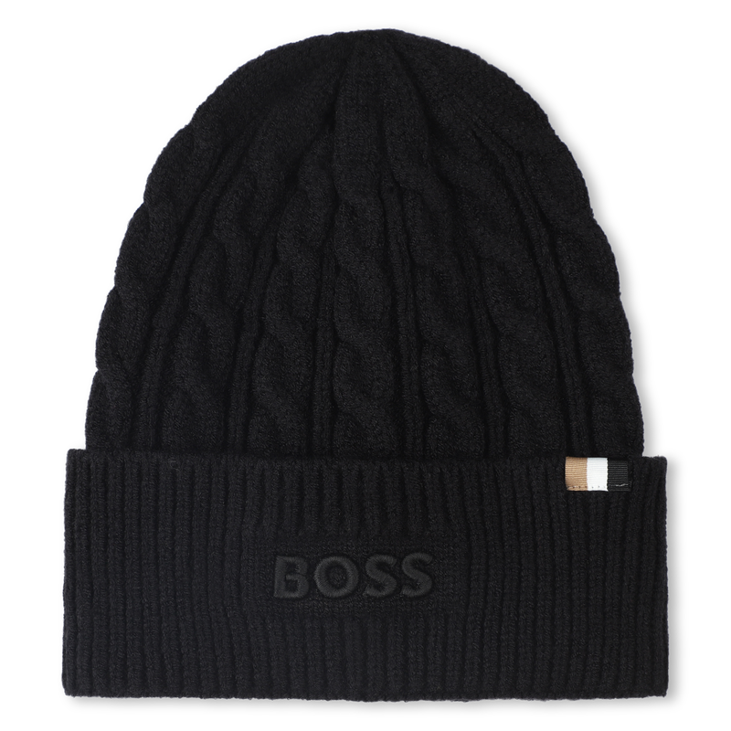 Bonnet tricot torsadé BOSS 
                        GARCON