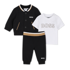 Ensemble Tee-shirt + pantalon + cardigan BOSS 
                    GARCON