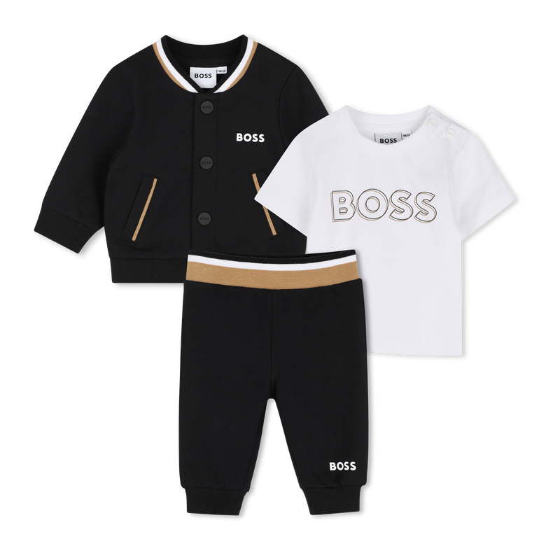 Ensemble Tee-shirt + pantalon + cardigan BOSS 
                        GARCON