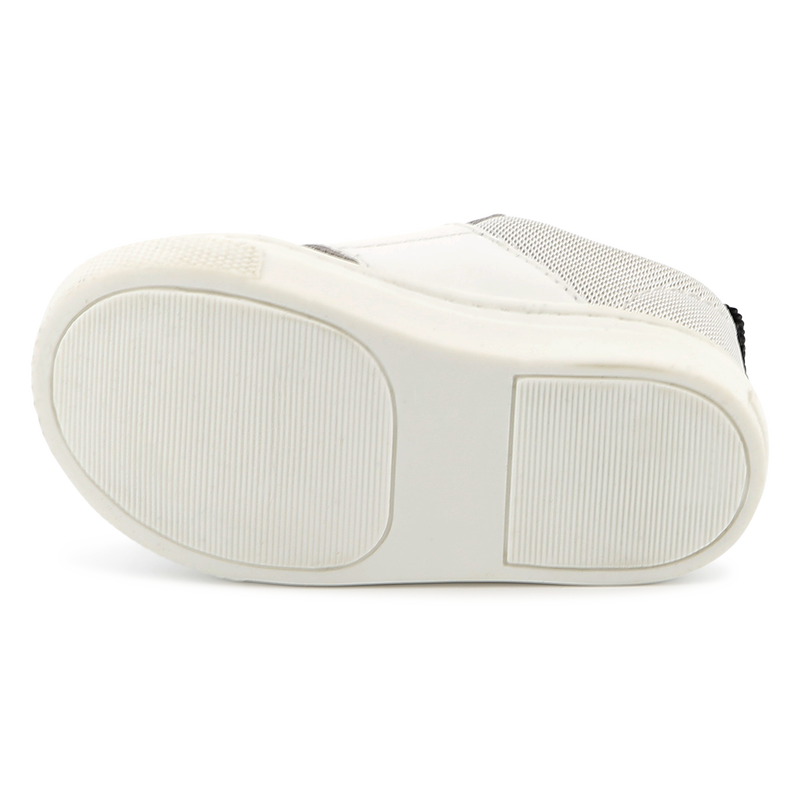 Baskets avec cuir &agrave; fermeture par bandes auto aggr BOSS 
                        GARCON