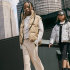 Doudoune r&eacute;versible d&eacute;perlante DKNY 
                    FILLE