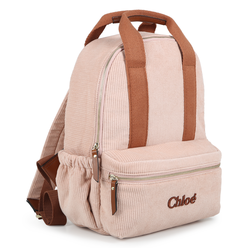 Sac à dos en velours côtelé CHLOE 
                    FILLE