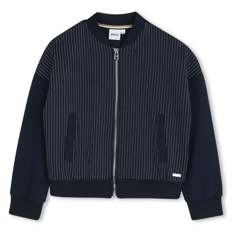 Cardigan zippé à poches BOSS 
                    FILLE
