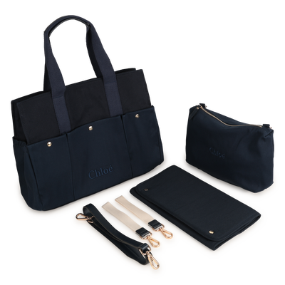 Sac à langer bi-matière CHLOE FILLE