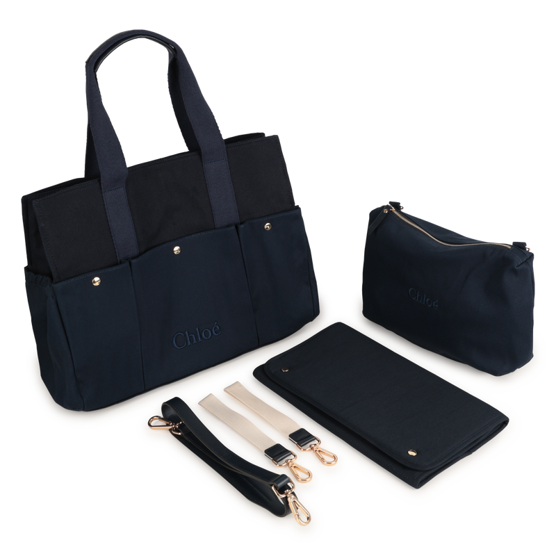 Sac à langer bi-matière CHLOE 
                        FILLE