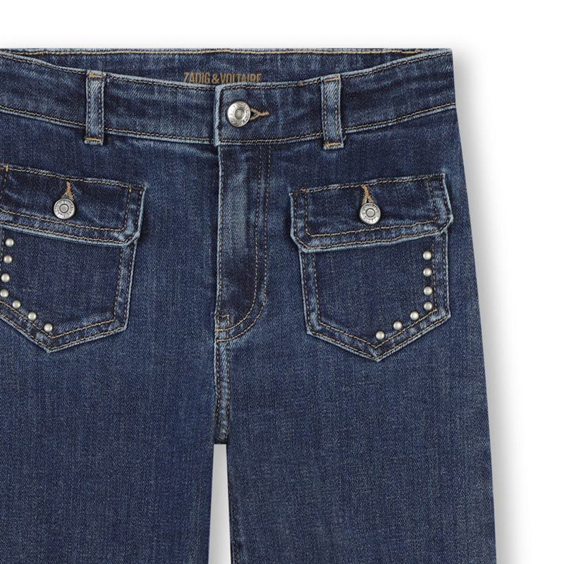 Jean évasé à taille ajustable ZADIG & VOLTAIRE 
                    FILLE