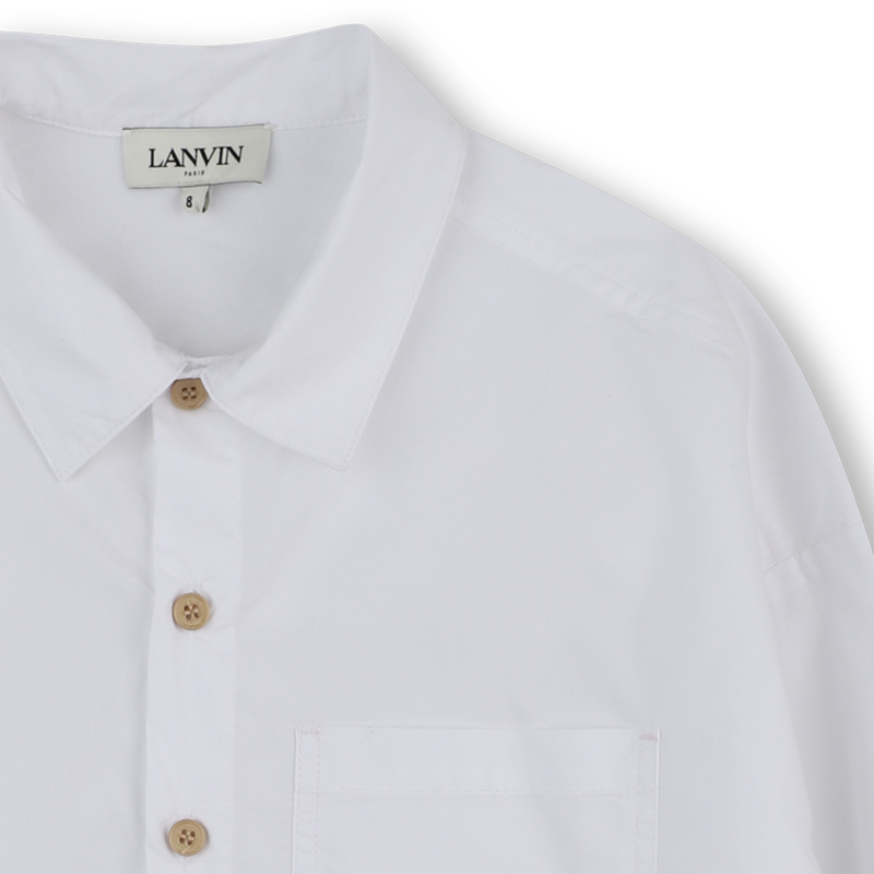 Chemise imprimé brodé avec logo che LANVIN 
                    GARCON