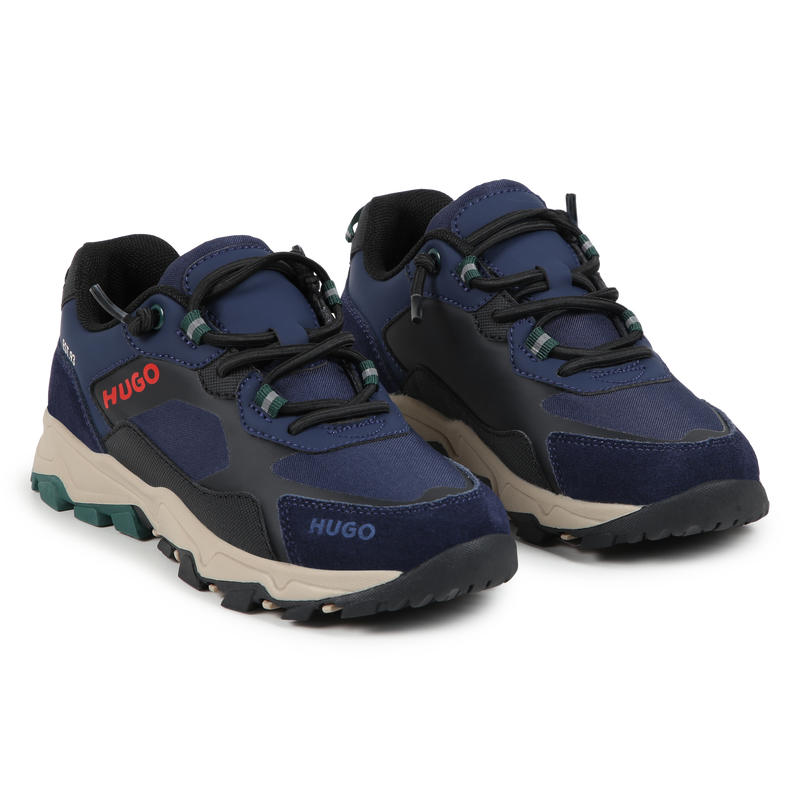 Baskets lac&eacute;es multi-mati&egrave;res Hugo 
                        GARCON