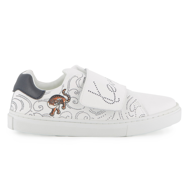 Baskets en cuir de vache KENZO KIDS 
                    UNISEXE
