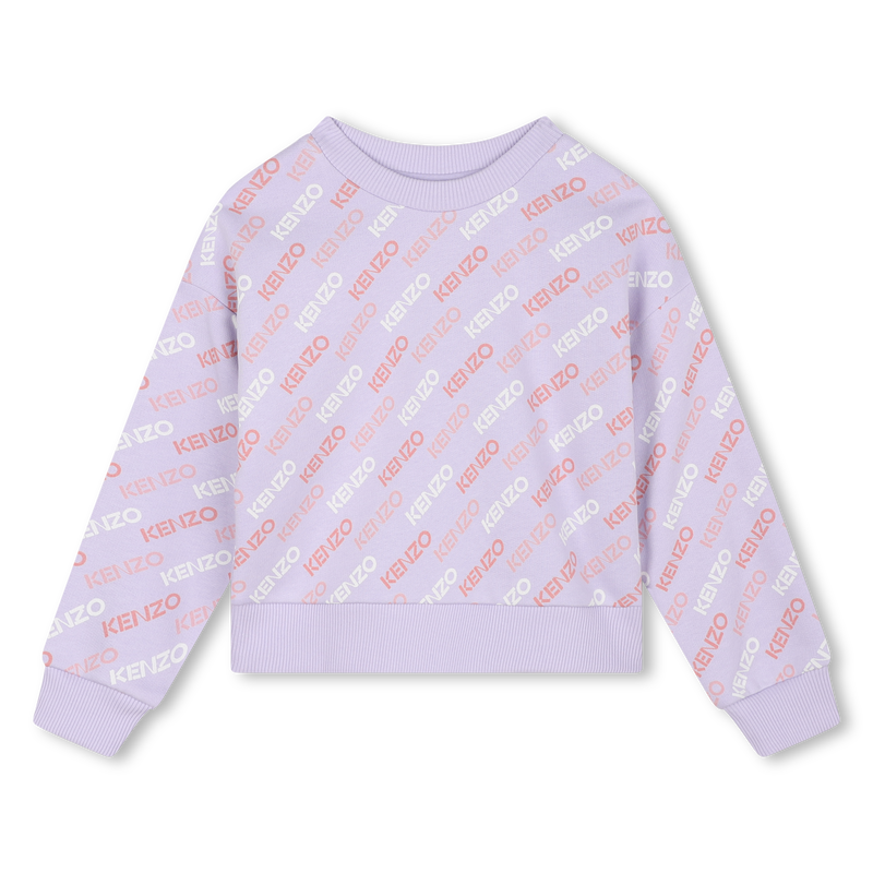 Sweat molletonné en coton KENZO KIDS 
                    FILLE