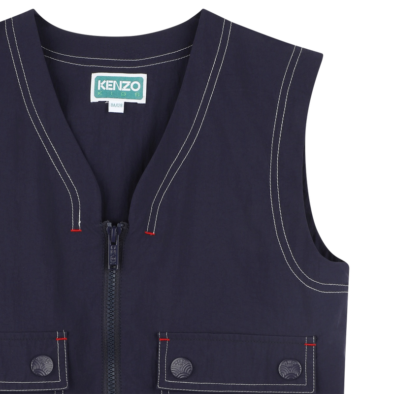 Veste sans manche zippée KENZO KIDS 
                    GARCON