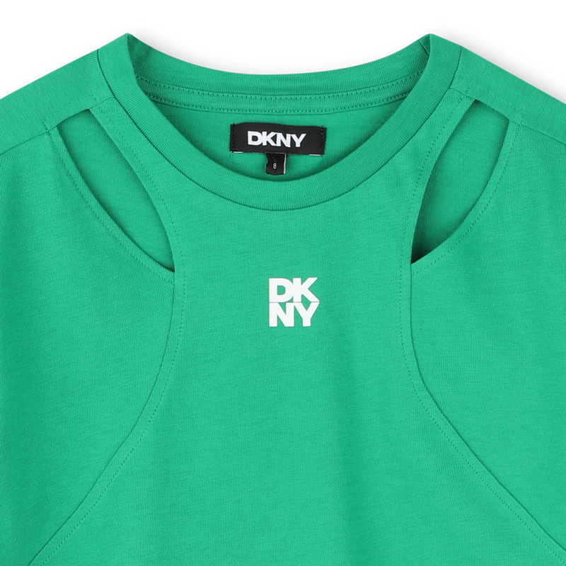 T-shirt ajouré manches courtes DKNY 
                    FILLE