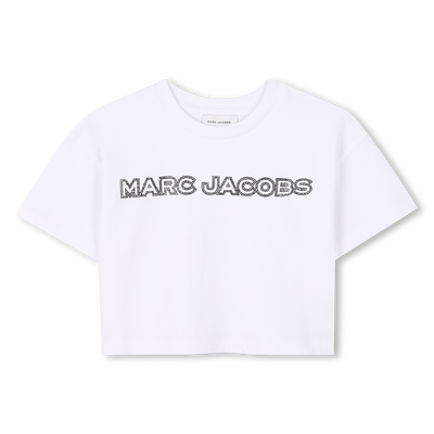 T-shirt court avec strass MARC JACOBS FILLE