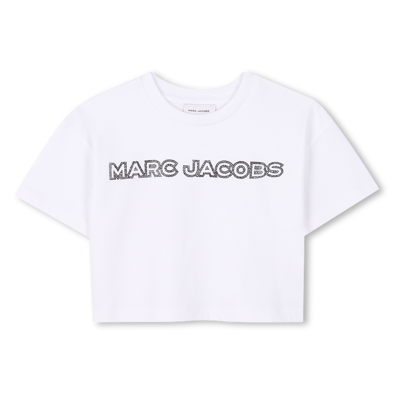 T-shirt court avec strass THE MARC JACOBS 
                    FILLE