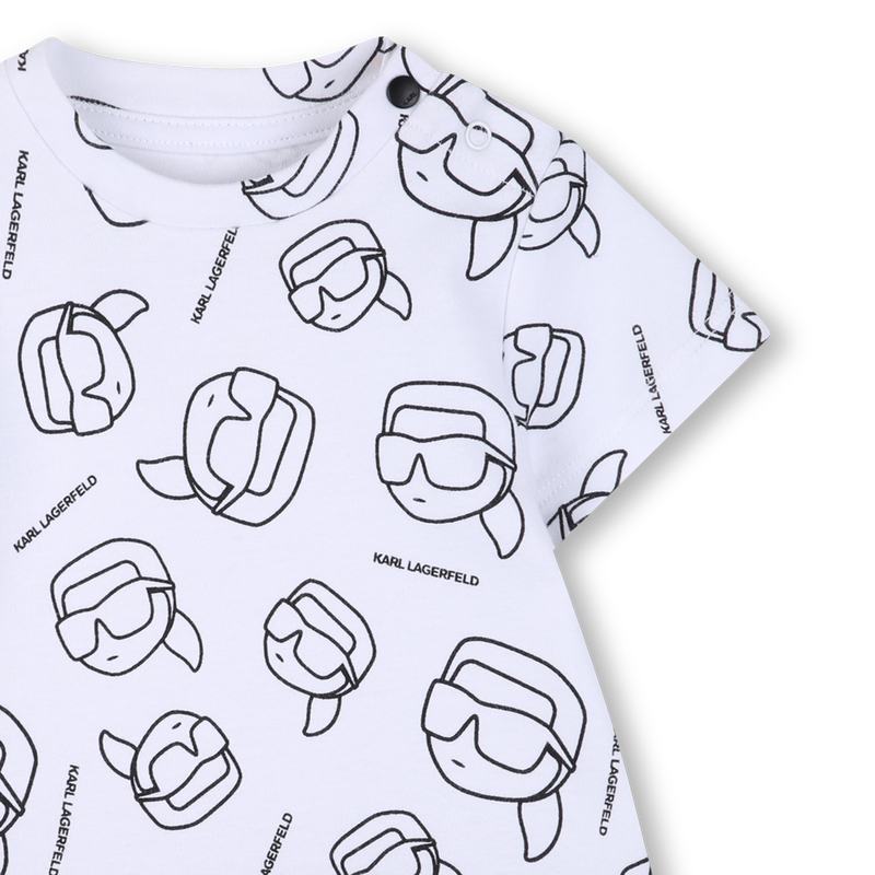 COMBINAISON MANCHES COURTES KARL LAGERFELD KIDS 
                        GARCON