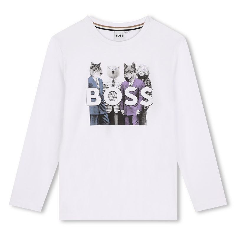 T-shirt &agrave; manches longues BOSS 
                        GARCON