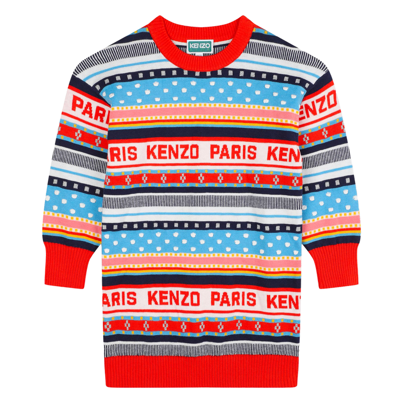 Robe en tricot jacquard KENZO KIDS 
                        FILLE