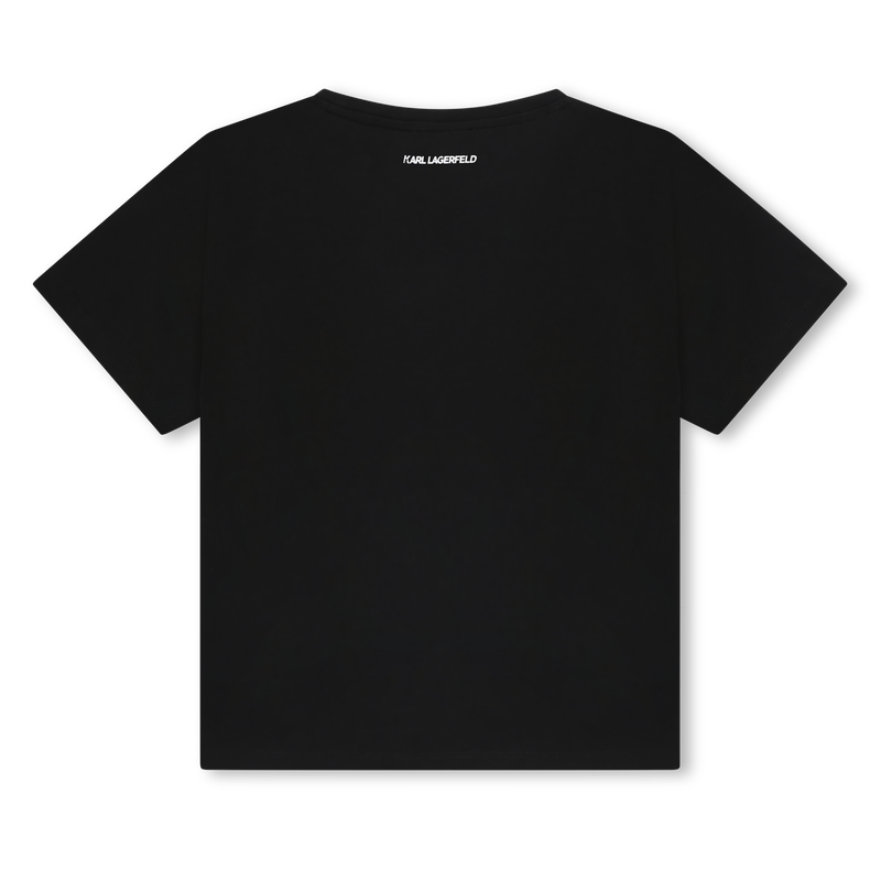 T-shirt avec sigle brodé en bas KARL LAGERFELD KIDS 
                    FILLE