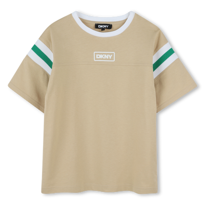 T-shirt illustration en relief DKNY GARCON
