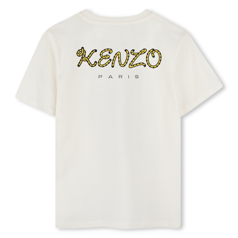 T-shirt en coton à badge brodé KENZO KIDS 
                    UNISEXE