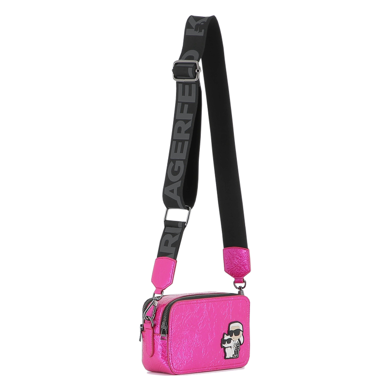 Sac &agrave; main en textile enduit froiss&eacute; KARL LAGERFELD KIDS 
                        FILLE