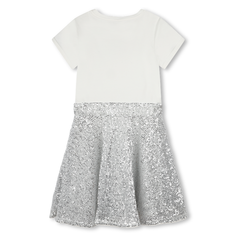 Robe bimatière à sequins MICHAEL KORS 
                    FILLE