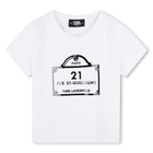 T-shirt avec imprim&eacute;s KARL LAGERFELD KIDS 
                    FILLE