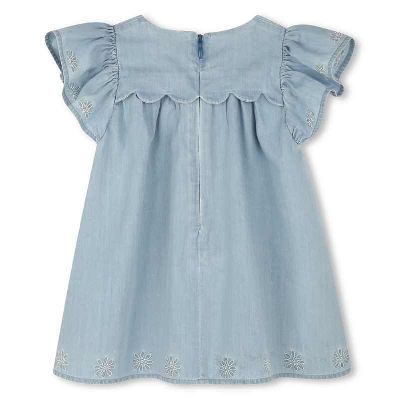 Robe en jean avec broderies CHLOE 
                    FILLE