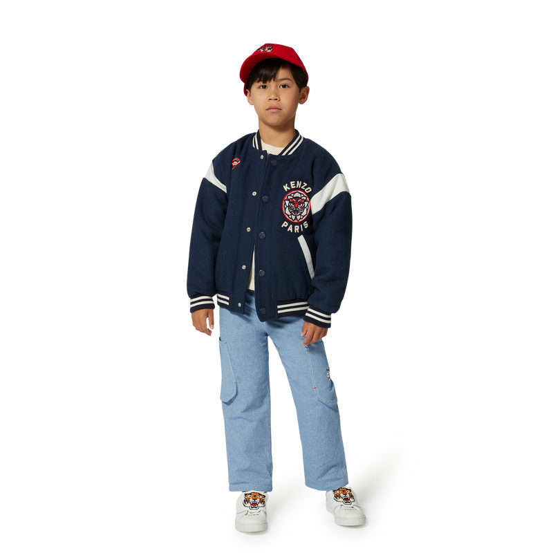 Casquette brod&eacute;e en coton KENZO KIDS 
                        UNISEXE