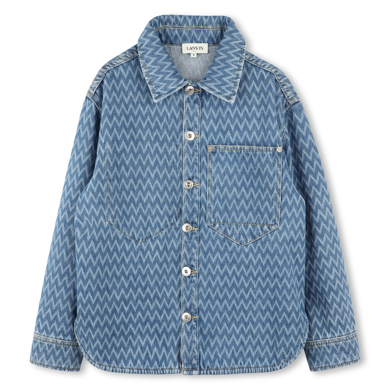 Chemise en jean à motifs LANVIN 
                    GARCON