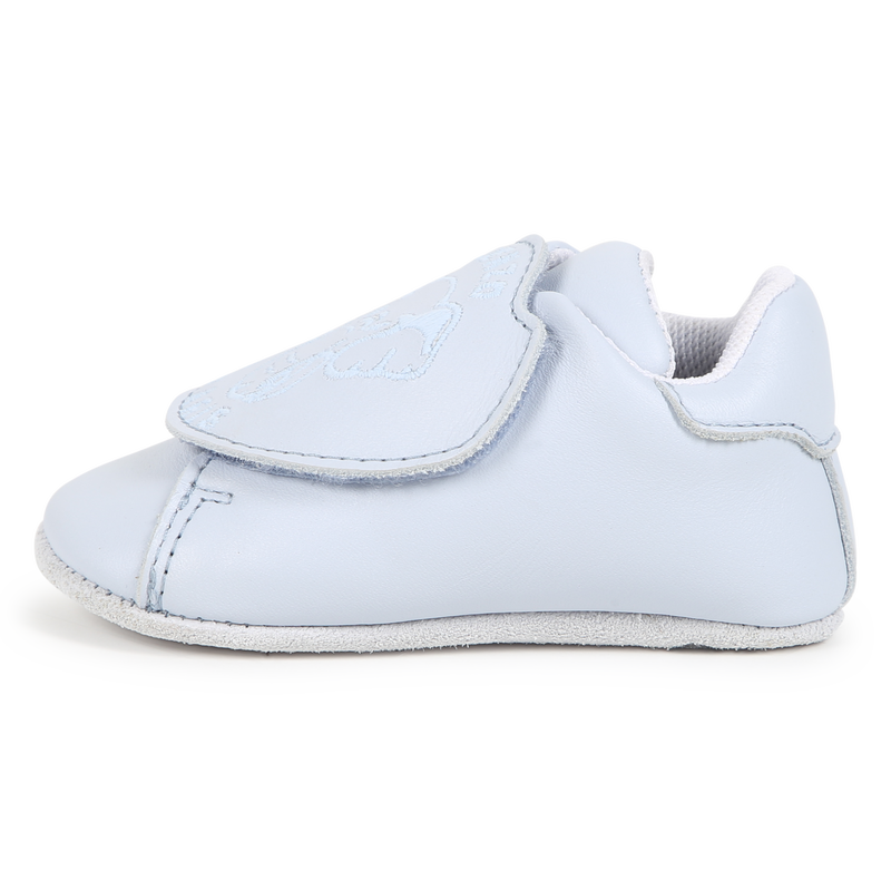 Chaussons en cuir à bande auto-agrippante KENZO KIDS 
                    UNISEXE
