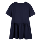 Robe avec imprim&eacute; et volant KENZO KIDS 
                    FILLE