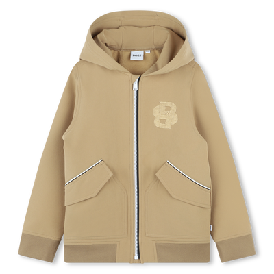 Cardigan zipp&eacute; &agrave; capuche BOSS GARCON