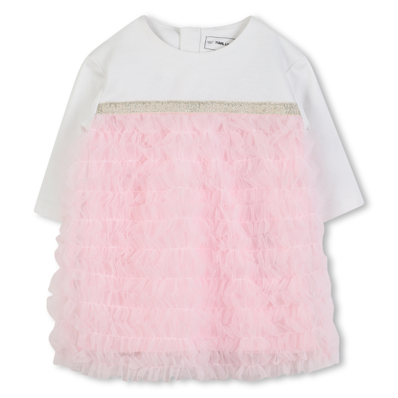 Robe de cérémonie en coton KARL LAGERFELD KIDS 
                    FILLE