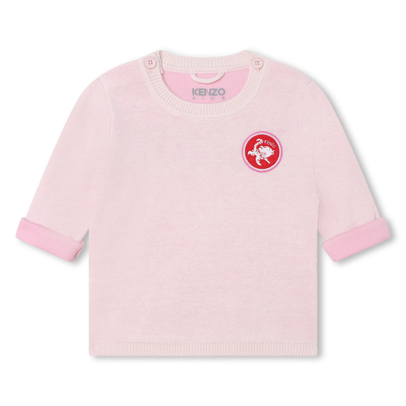 Pull et pantalon tricot coton KENZO KIDS 
                    FILLE