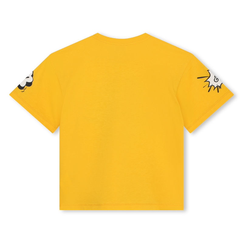 T-shirt en coton avec imprimés KENZO KIDS 
                    FILLE