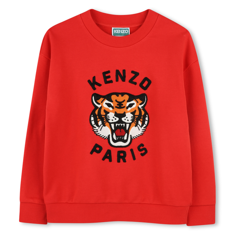 Sweat-shirt Tigre brod&eacute; KENZO KIDS 
                        GARCON