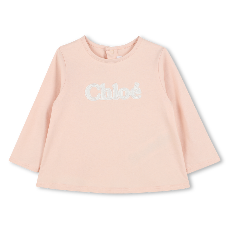 T-shirt avec sigle brodé CHLOE 
                    FILLE