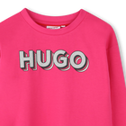 T-shirt avec imprim&eacute; sigle Hugo 
                    FILLE