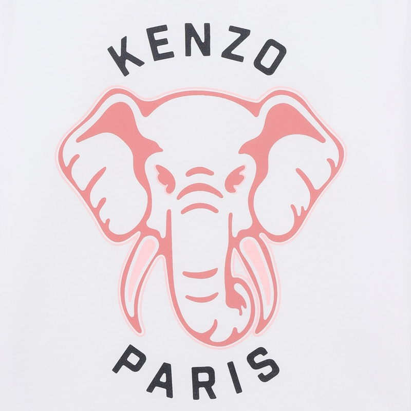 T-shirt manches longues coton KENZO KIDS 
                    FILLE