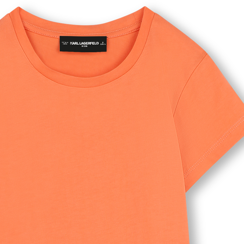 Robe &agrave; manches courtes brod&eacute;e KARL LAGERFELD KIDS 
                        FILLE