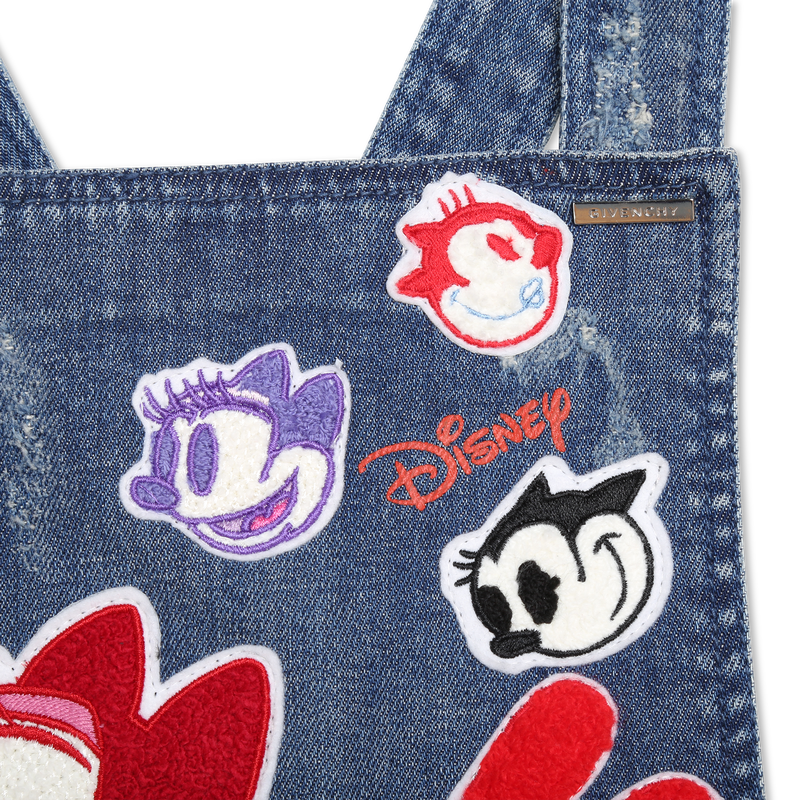 Salopette en jean avec badges GIVENCHY 
                    FILLE