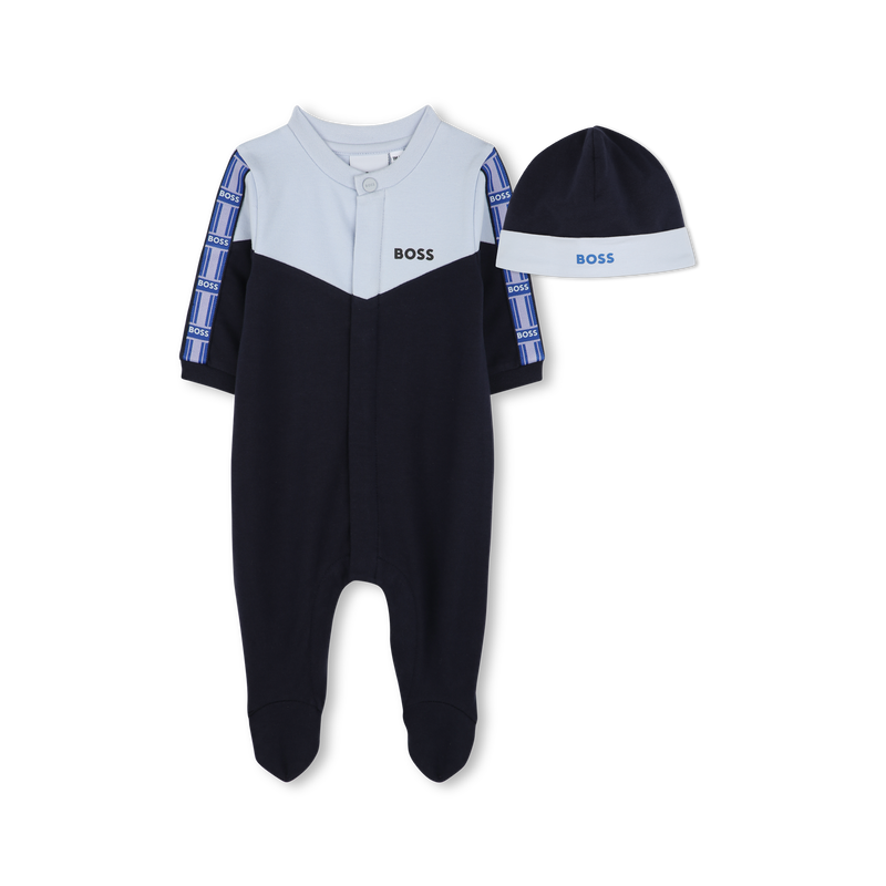 Pyjama et bonnet molletonn&eacute;s BOSS 
                        GARCON
