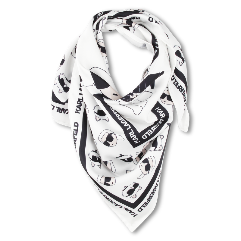 Foulard carré imprimé KARL LAGERFELD KIDS 
                    FILLE